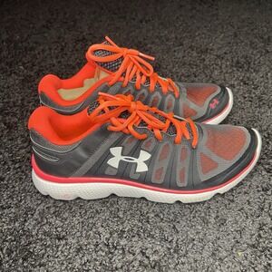 Under Armour Micro G Pulse II Women's Size 10 Pink/Orange Gray Running Athletic